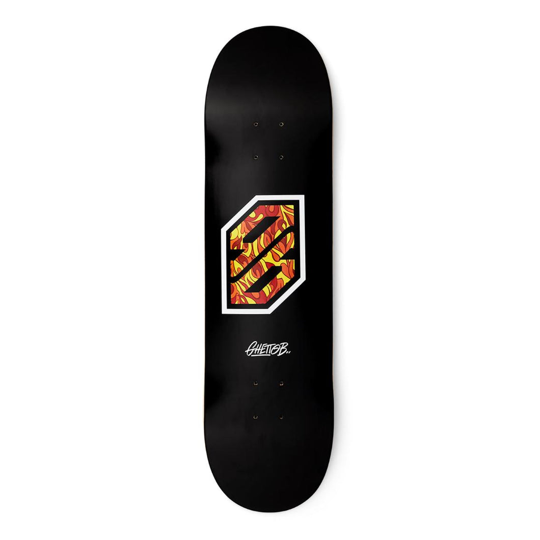 Tavola Skateboard  Deck Ghettoblaster Pregripped Flame White 8.25