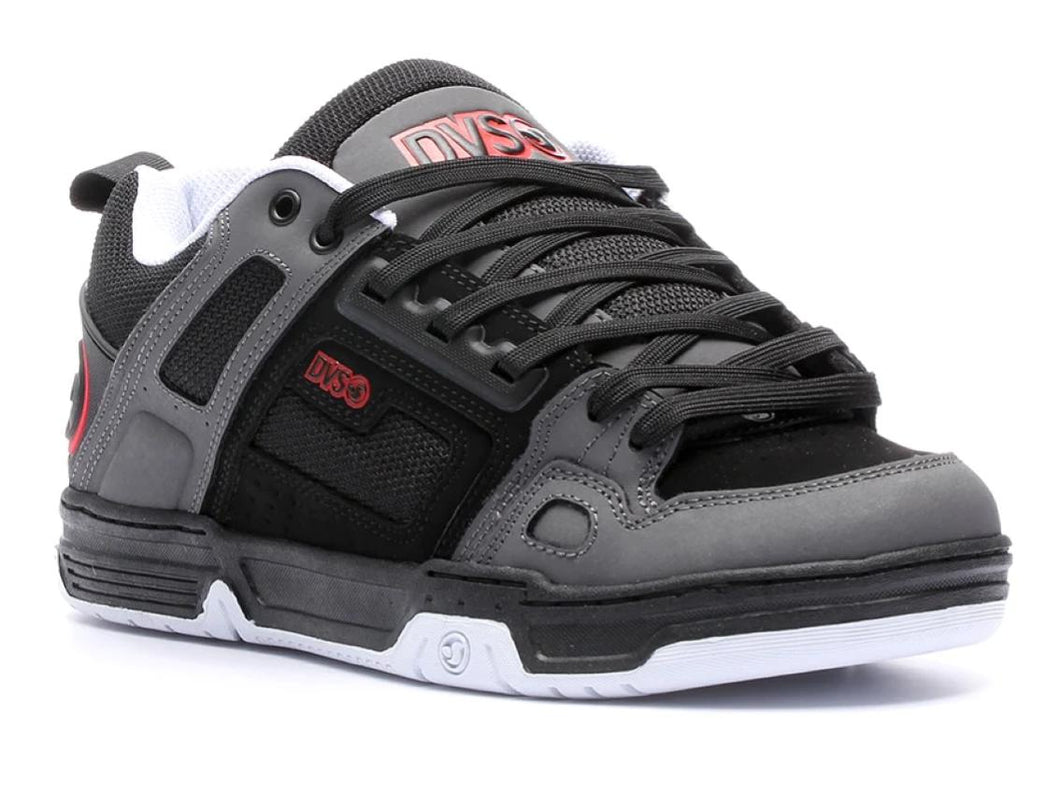 Scarpe sneakers DVS Comanche black charcoal red nubuck