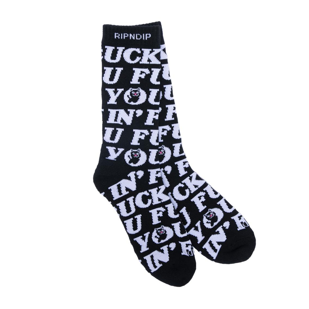 Calze socks Rip n Dip Fucking Fuck black