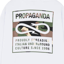 Carica l&#39;immagine nel visualizzatore di Gallery, Felpa hood Propagnada Logo Label white
