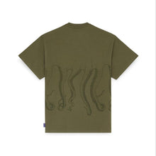 Carica l&#39;immagine nel visualizzatore di Gallery, T-shirt Octopus Outline army
