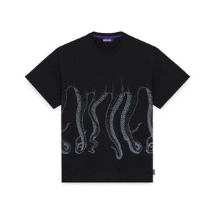 T-shirt Octopus Outline black white
