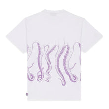 Carica l&#39;immagine nel visualizzatore di Gallery, T-shirt Octopus Outline Logo white purple
