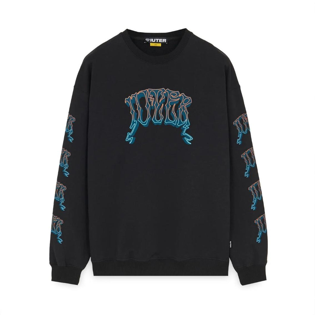 Felpa Iuter Stoner crewneck black