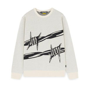 Maglione sweater Iuter Barbwire dust white