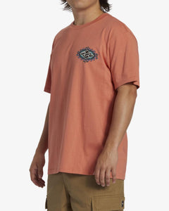 Maglietta T-shirt Billabong Crayon Wave orange