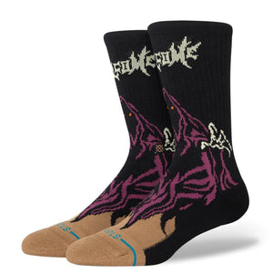 Calze socks Stance Welcome Skelly Crew black