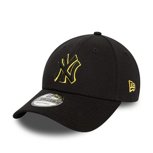 Cap New Era 940 New York Yankees black yellow