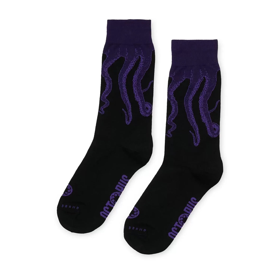 Calze Octopus Outline purple black