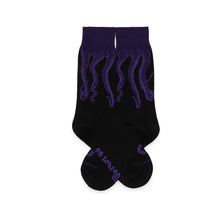 Carica l&#39;immagine nel visualizzatore di Gallery, Calze Octopus Outline purple black
