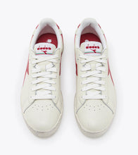 Carica l&#39;immagine nel visualizzatore di Gallery, Scarpe sneakers Diadora Game Low Waxed white red
