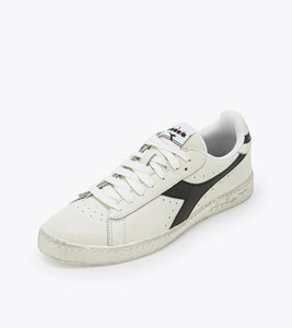 Scarpe sneakers Diadora Game Low Waxed white black